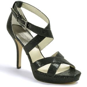 MICHAEL Michael Kors Evie Glitter Platform Sandals